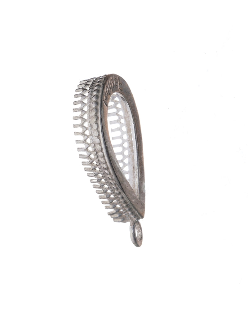 Sterling Silver Bezel Cup 13/18 mm Gallery 475 Flat Back +Ring