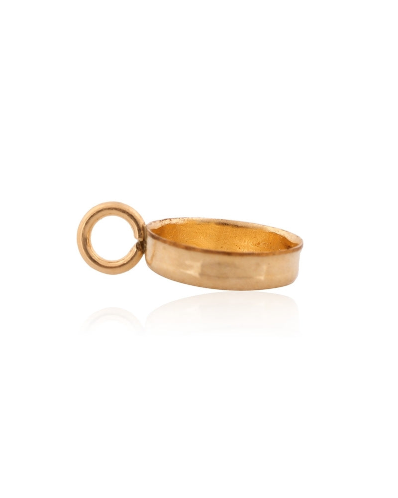 Yellow Gold Filled Bezel Cup +Ring 7mm