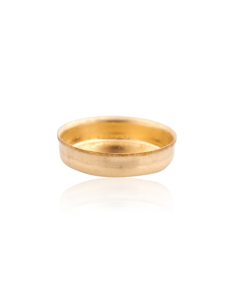 Yellow Gold Filled Bezel Cup 8mm
