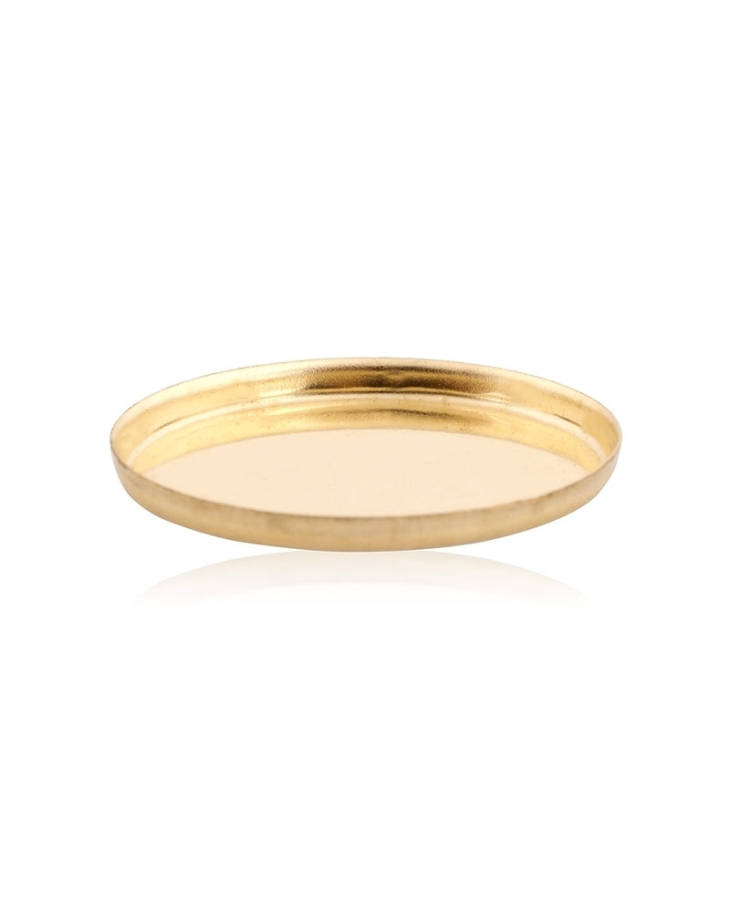 Yellow Gold Filled Low Bezel Cup 12/16mm