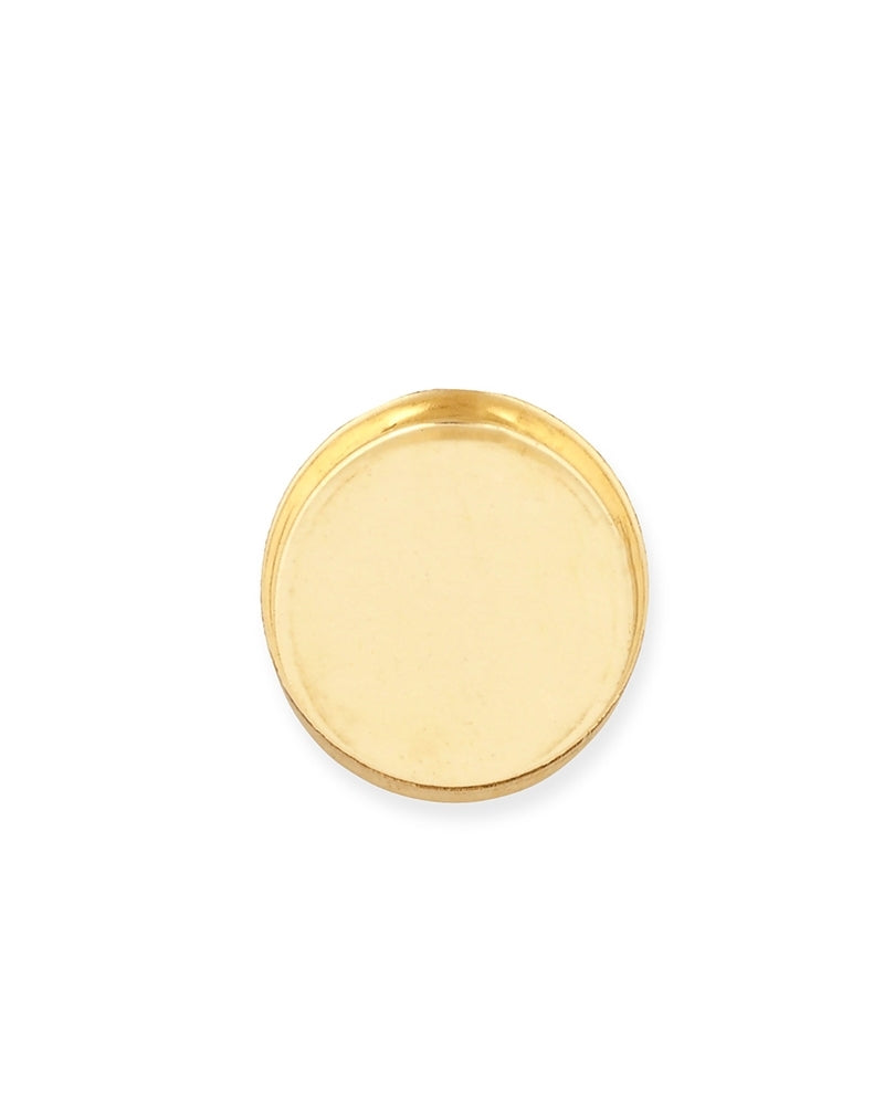 Yellow Gold Filled Low Bezel Cup 12/16mm