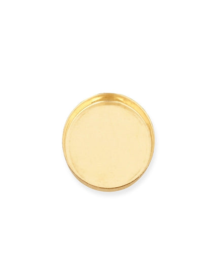 Yellow Gold Filled Low Bezel Cup 12/16mm