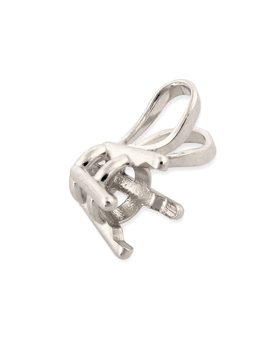 14K White Gold Basket Pendant 25Pt (074Drb73400075)