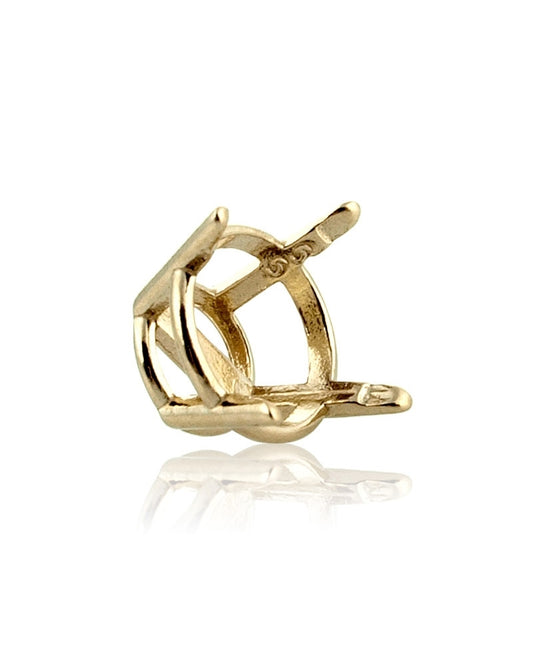 14K Yellow Gold 4-Prong Round Basket Cast W/Seats LightWeight 5.5mm (41023-0200-000)