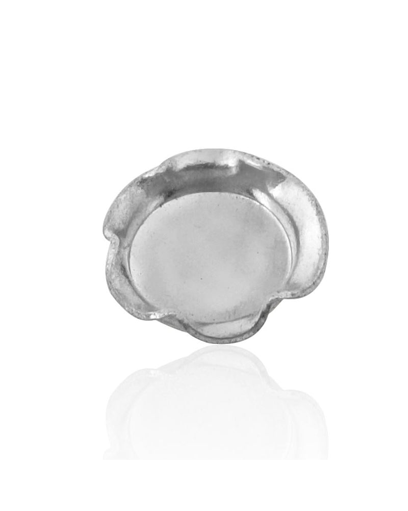 925 Sterling Silver Flower Bezel Cup 5mm