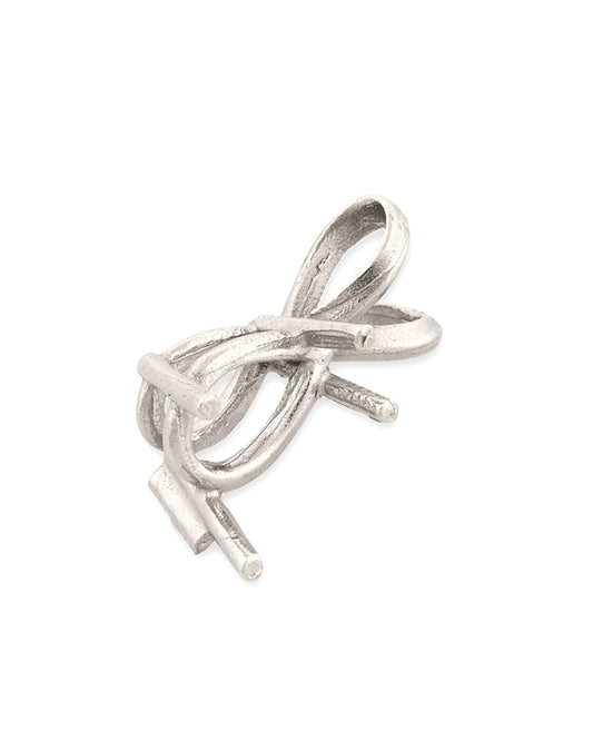 14K White Gold Pear Shape Setting Pendant 4X6mm (3-P710)