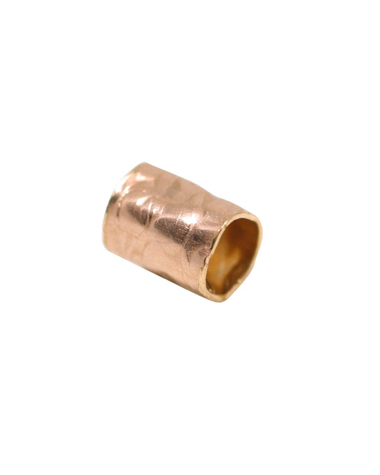 Rose Gold Filled Hammered Tube 4/5mm