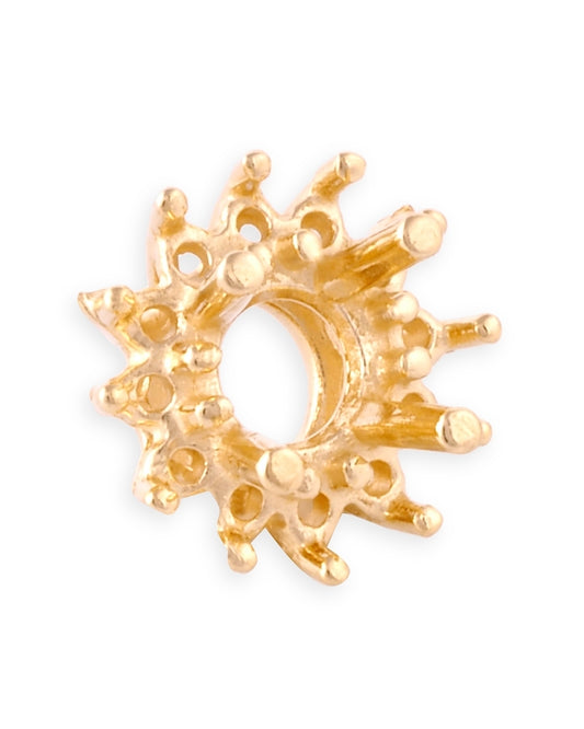 14K Yellow Gold Round Setting Cluster 50Pt + 12 2Pt Stones