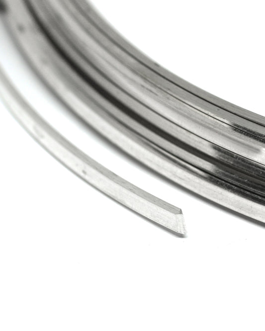 925 Sterling Silver Flat Wire (Dimensions: 2mm - 4mm)