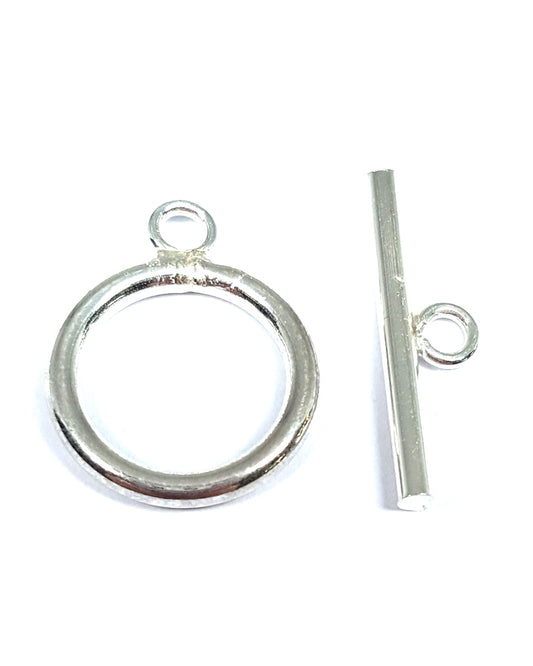 925 Sterling Silver T-Clasp 8mm (Wire 1.5mm, Bar 15mm)