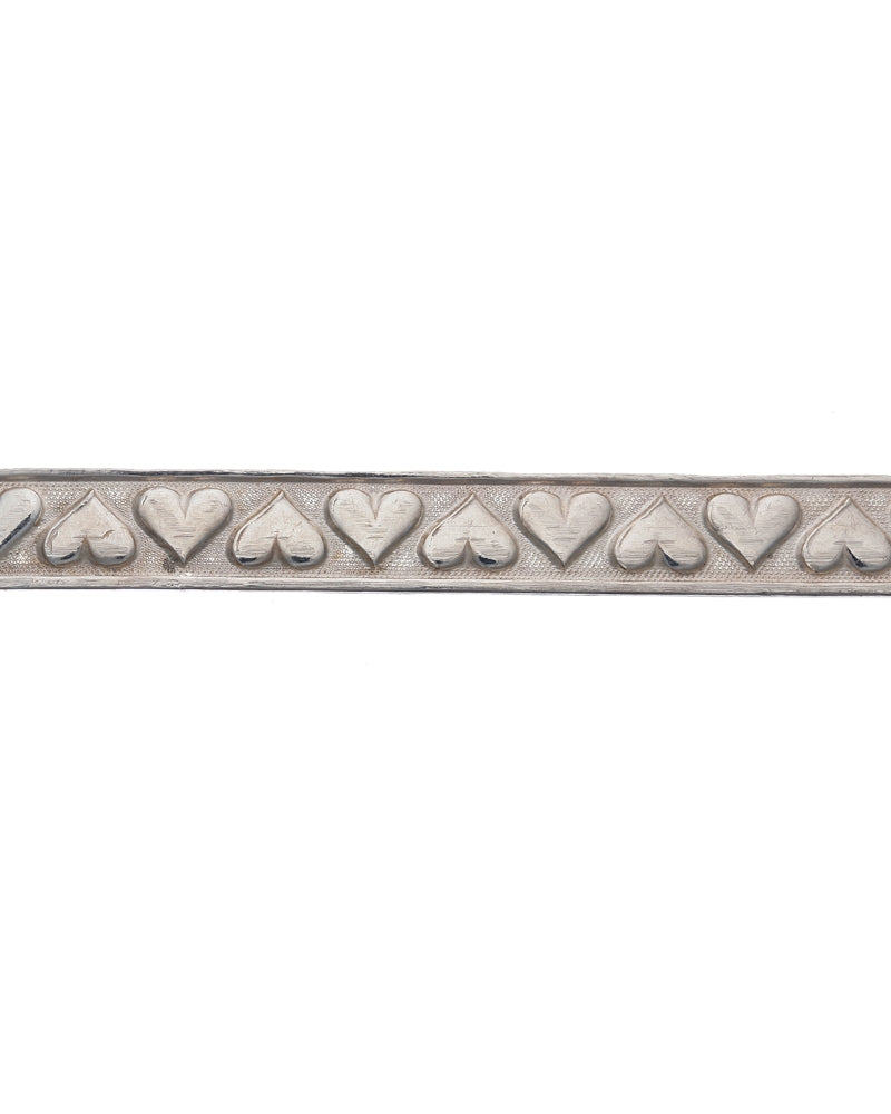 935 Silver Gallery Wire Ribbon with Hearts Design