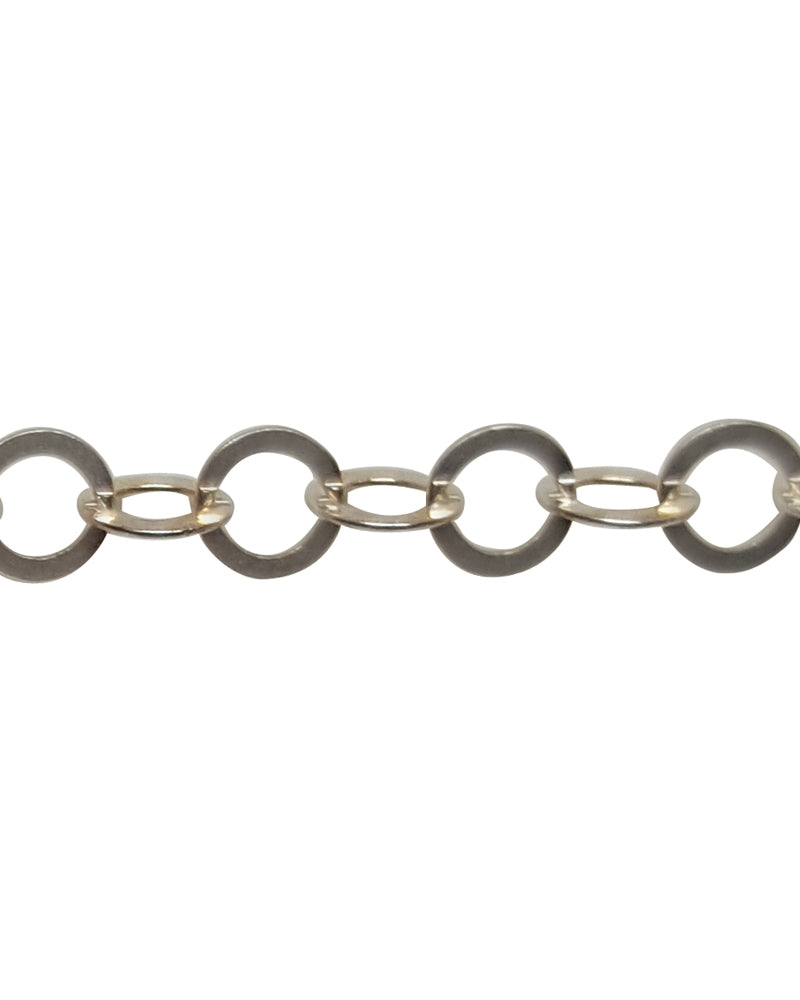 925 Sterling Silver Cable Flat Chain 3.5mm