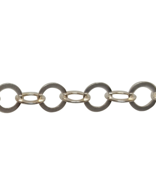 925 Sterling Silver Cable Flat Chain 3.5mm
