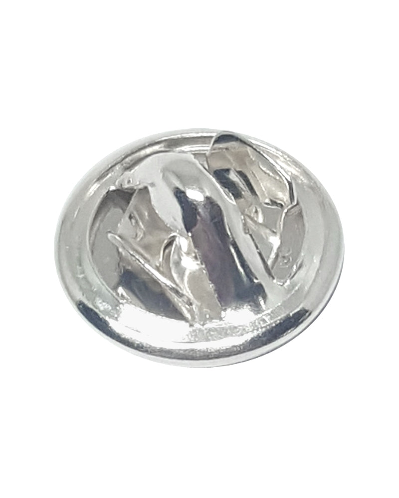 Silver Plated Lapel Pin Fastener Closure