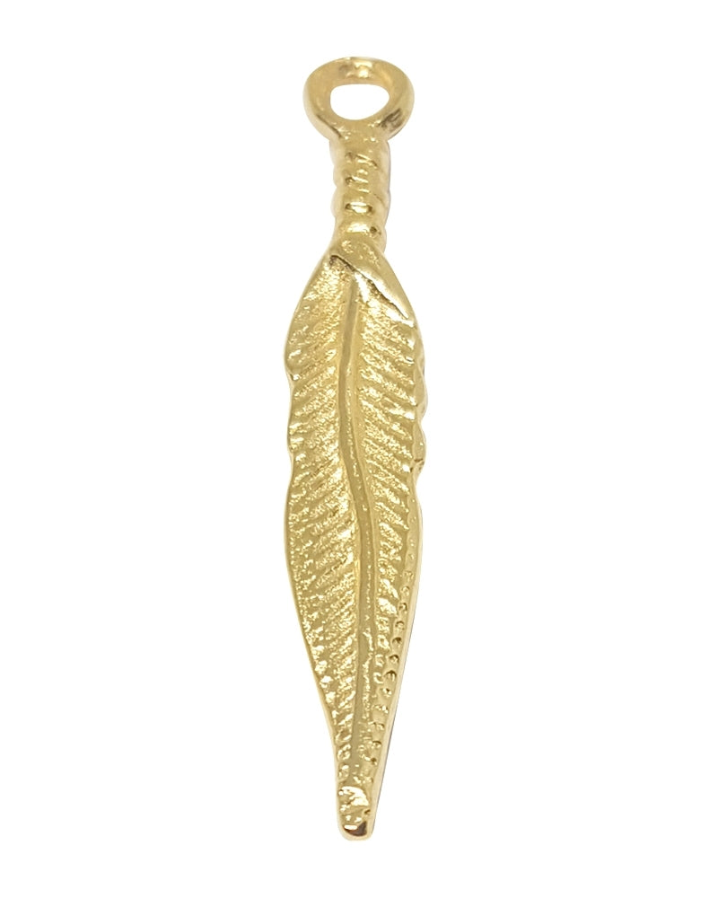 14K Gold Plated Indian Feather