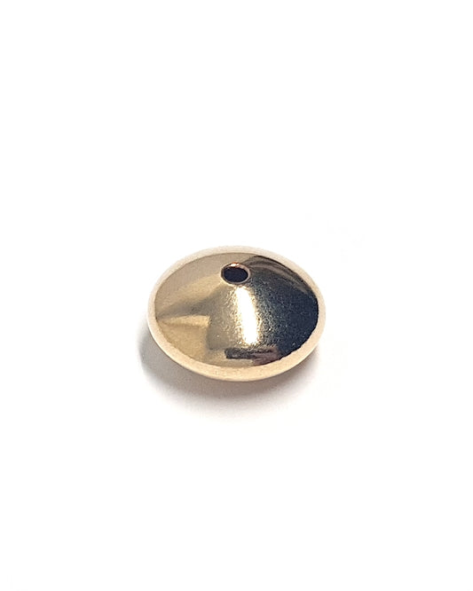 Yellow Gold Filled Flat Bead