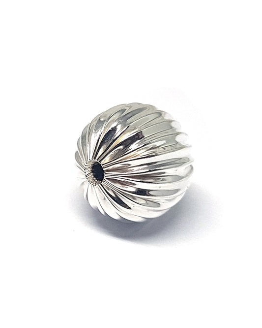 925 Sterling Silver Corrugated Bead 16mm
