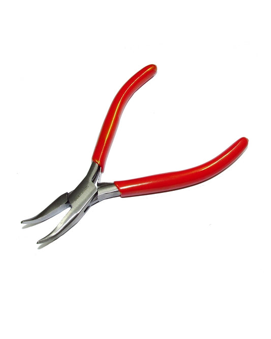 "Bent Chain Nose Pliers With Spring 4.75"-Pl718