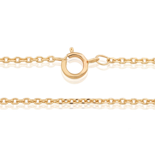 14K Yellow Gold 0.95mm Rolo Chain 18" (45cm)