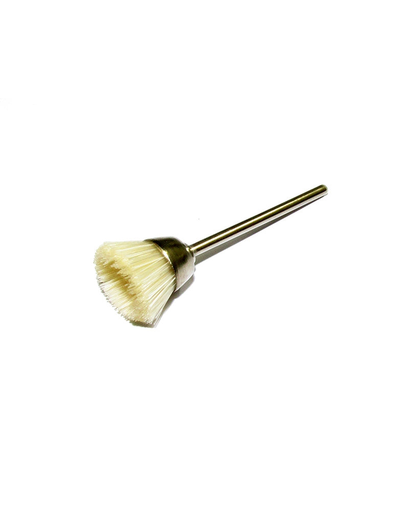 Hard Polishing Cup Brush On Arbor White