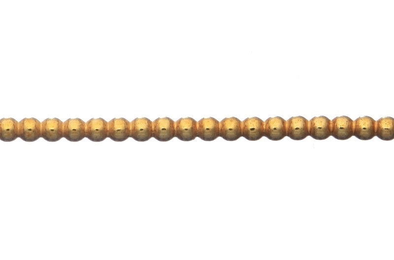 Brass Beaded Wire 2mm