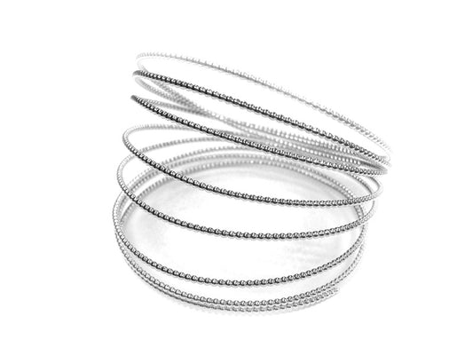 935 Silver Beaded Wire (Dimensions: 0.7mm - 5mm)