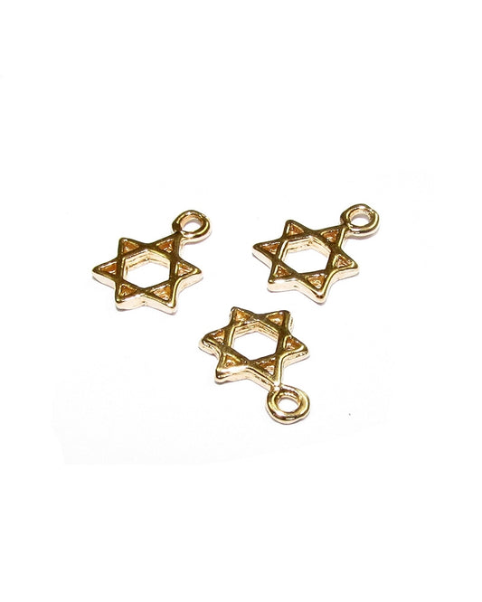 14K Gold Plated Small Star Of David Pendant
