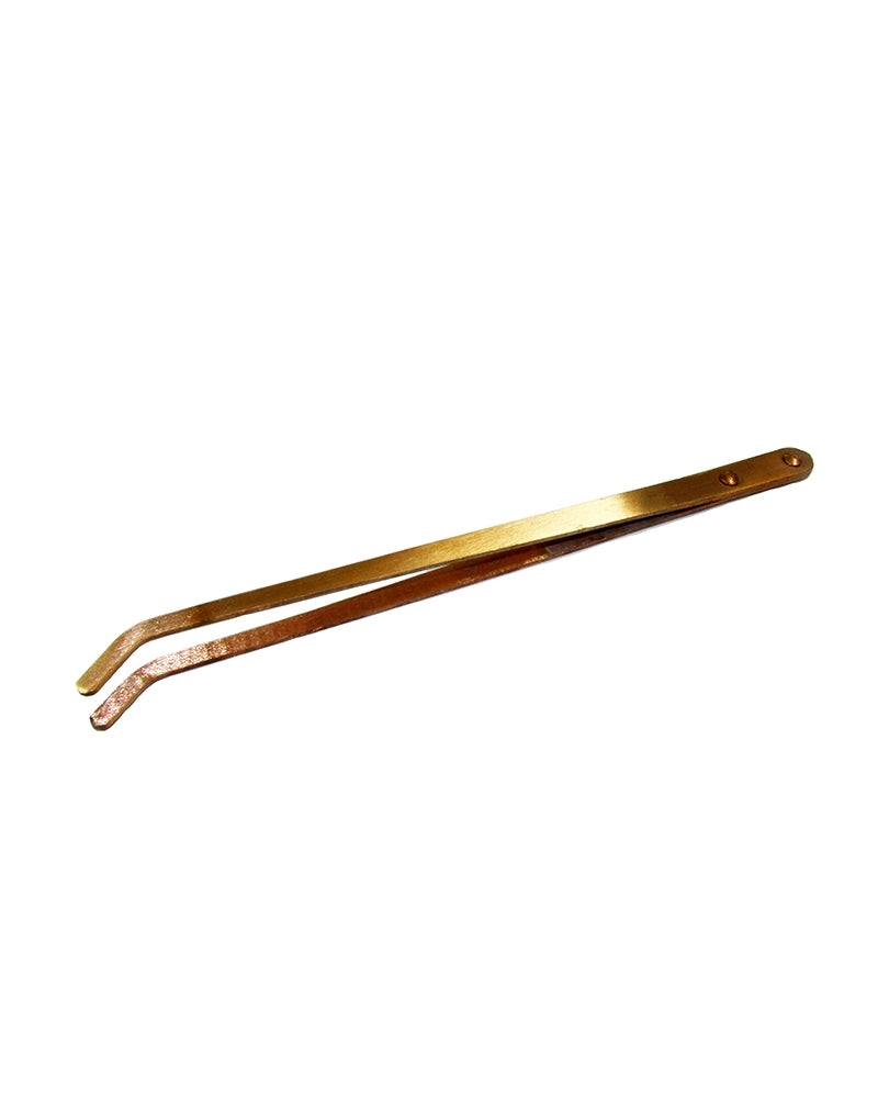 Copper Tweezers W/Curved Tongs 21Cm