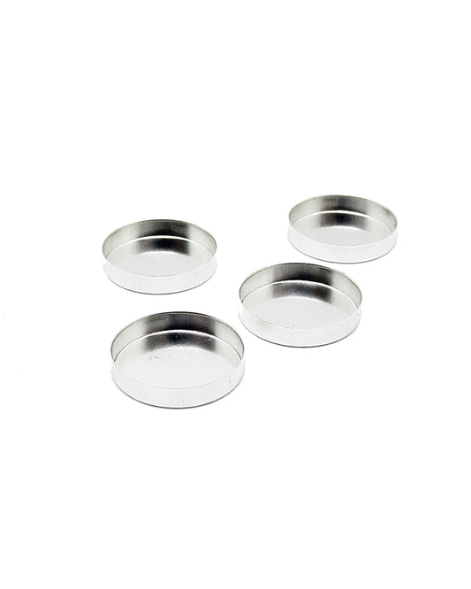 925 Sterling Silver Round Bezel Cup 15mm