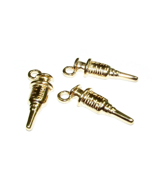 14K Gold Plated Syringe Pendant