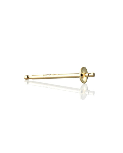 14K Yellow Gold Pearl Stud 2.25mm
