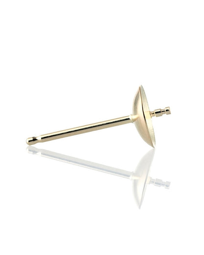 18K Yellow Gold Pearl Stud 5mm