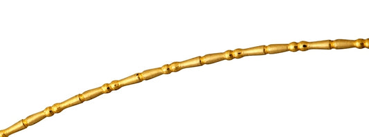 Yellow Gold Filled Egg Beaded Wire (Dimensions: 1mm - 1.85mm)