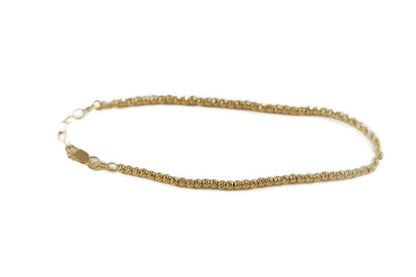 925 Sterling Silver Diamond Cut Bead Bracelets Available In 2 Colors
