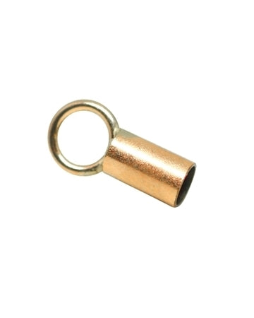 Yellow Gold Filled End Cap 0.9mm(I/D) (Length: 3mm)