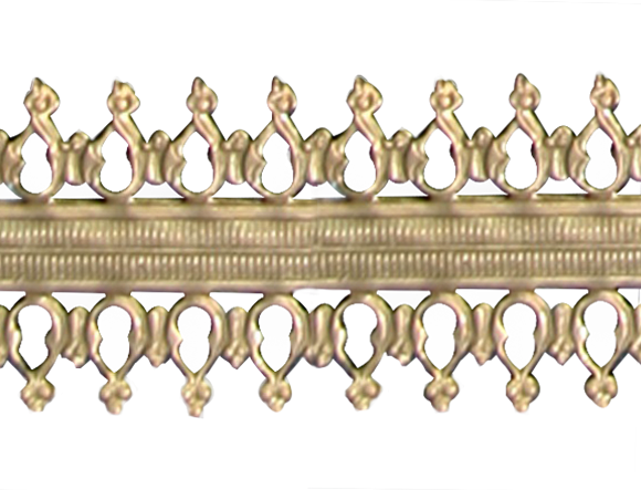 Brass Gallery Ribbon 3260