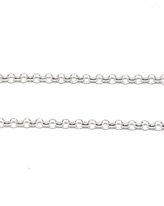 925 Sterling Silver Diamond Cut Rolo Chain 1.7mm