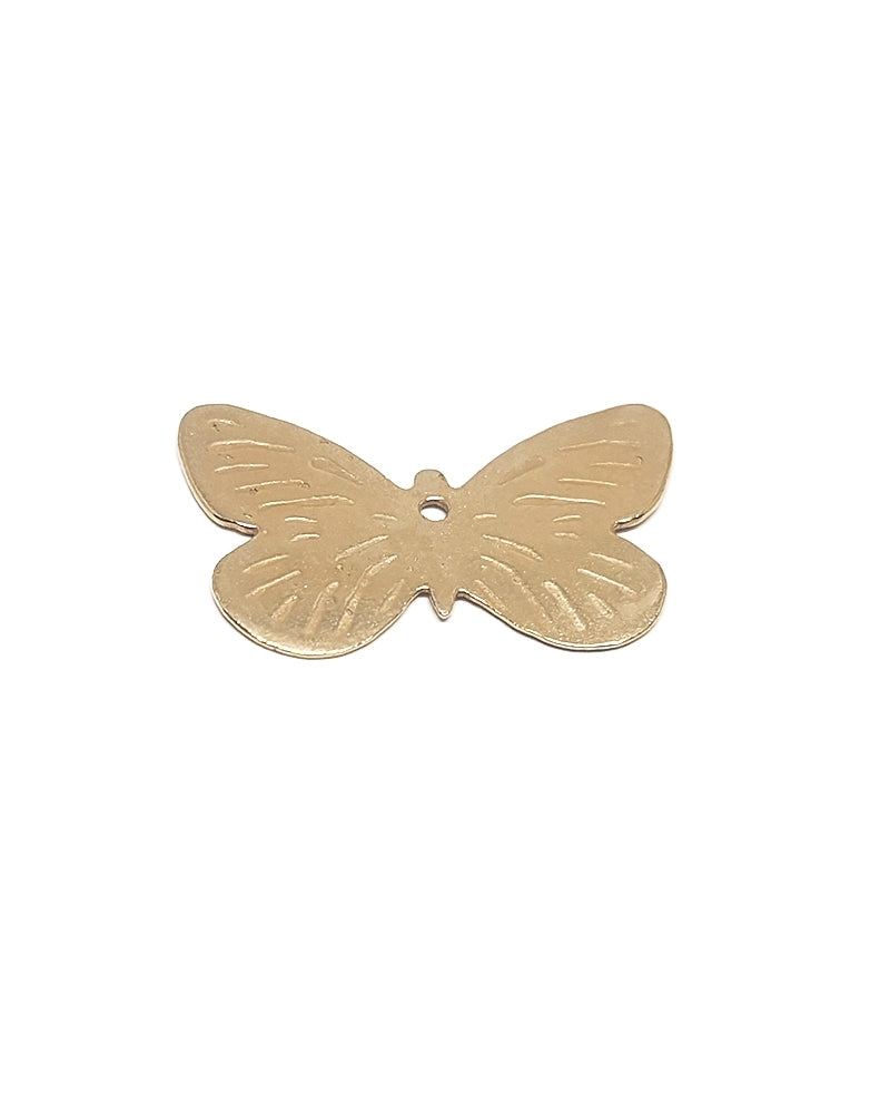 14K Gold Plated Large Butterfly Pendant