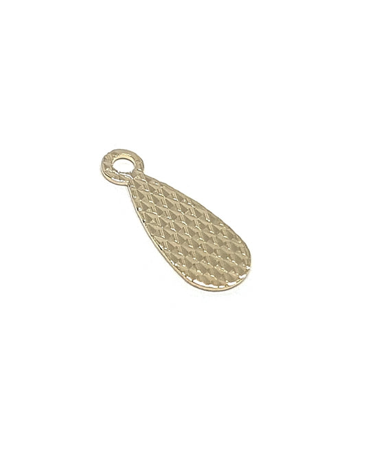 14K Gold Plated Tie Charm Pendant
