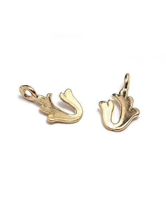 14K Gold Plated Hamsa Pendant