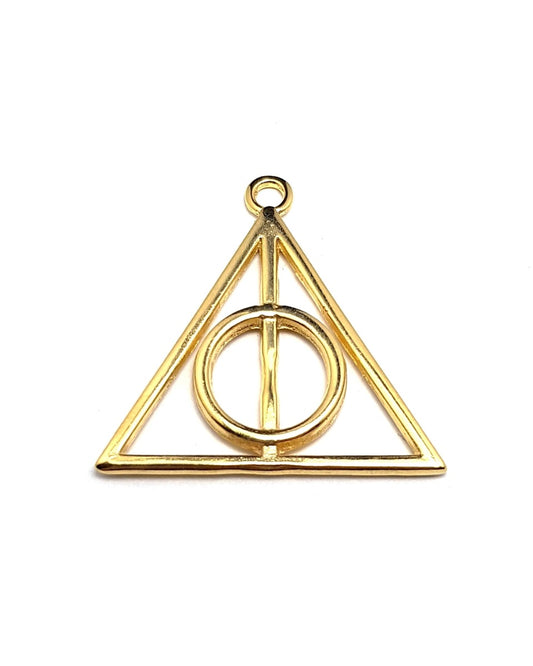 14K Gold Plated Triangle Pendant