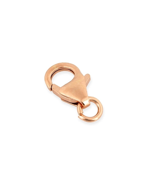 14K Rose Gold Fishlock Clasp w/open Ring 7mm