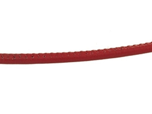 Red Round Leather Cord 3mm