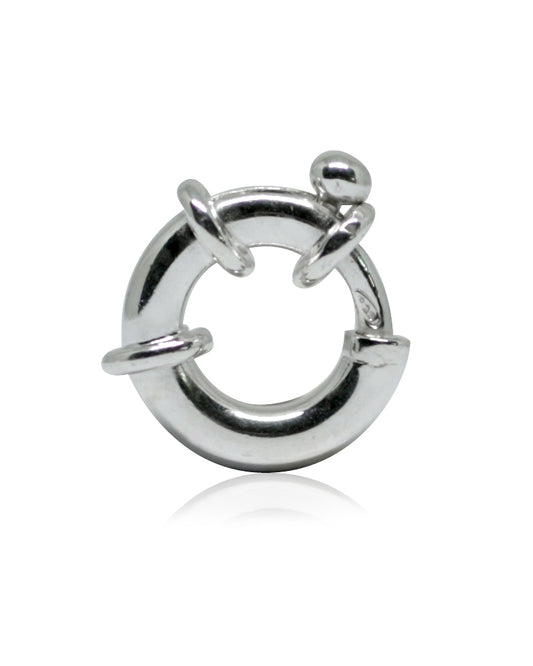 925 Sterling Silver Spring Clasp Deluxe 12mm (Tube 3mm)