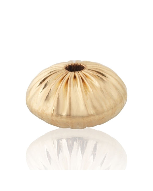 Gold Filled Roundel Corrugated Bead 12mm
