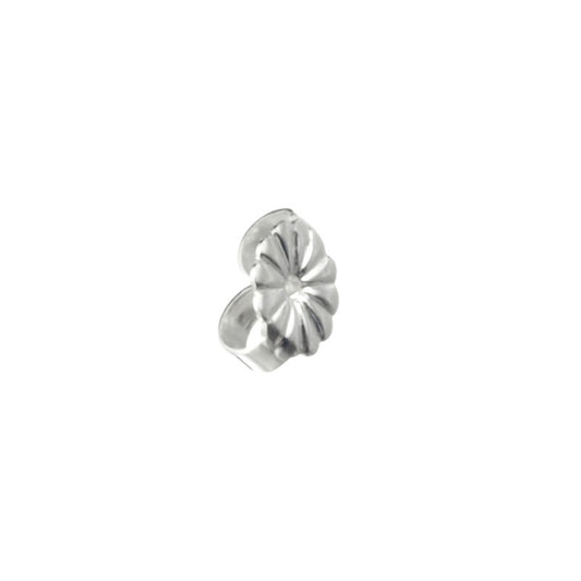 Sterling Silver Flower Ear Back For 0.8mm Post