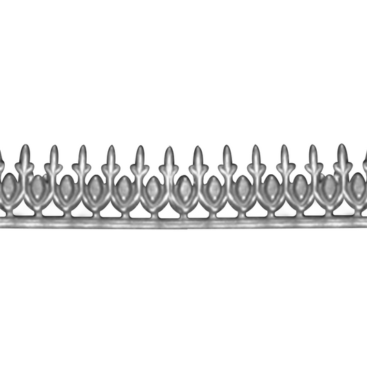 935 Silver Gallery Pattern Strip 3298