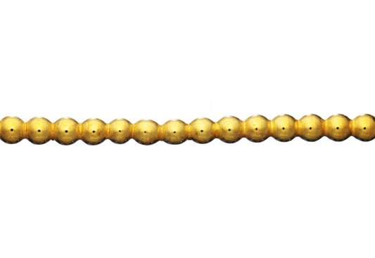 Yellow Gold Filled Half Ball Beaded Wire 2mm
