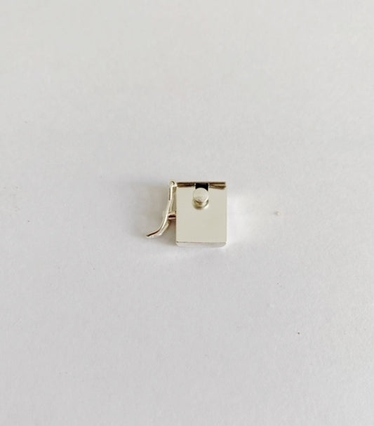 Sterling Silver Box Clasp 16x16mm