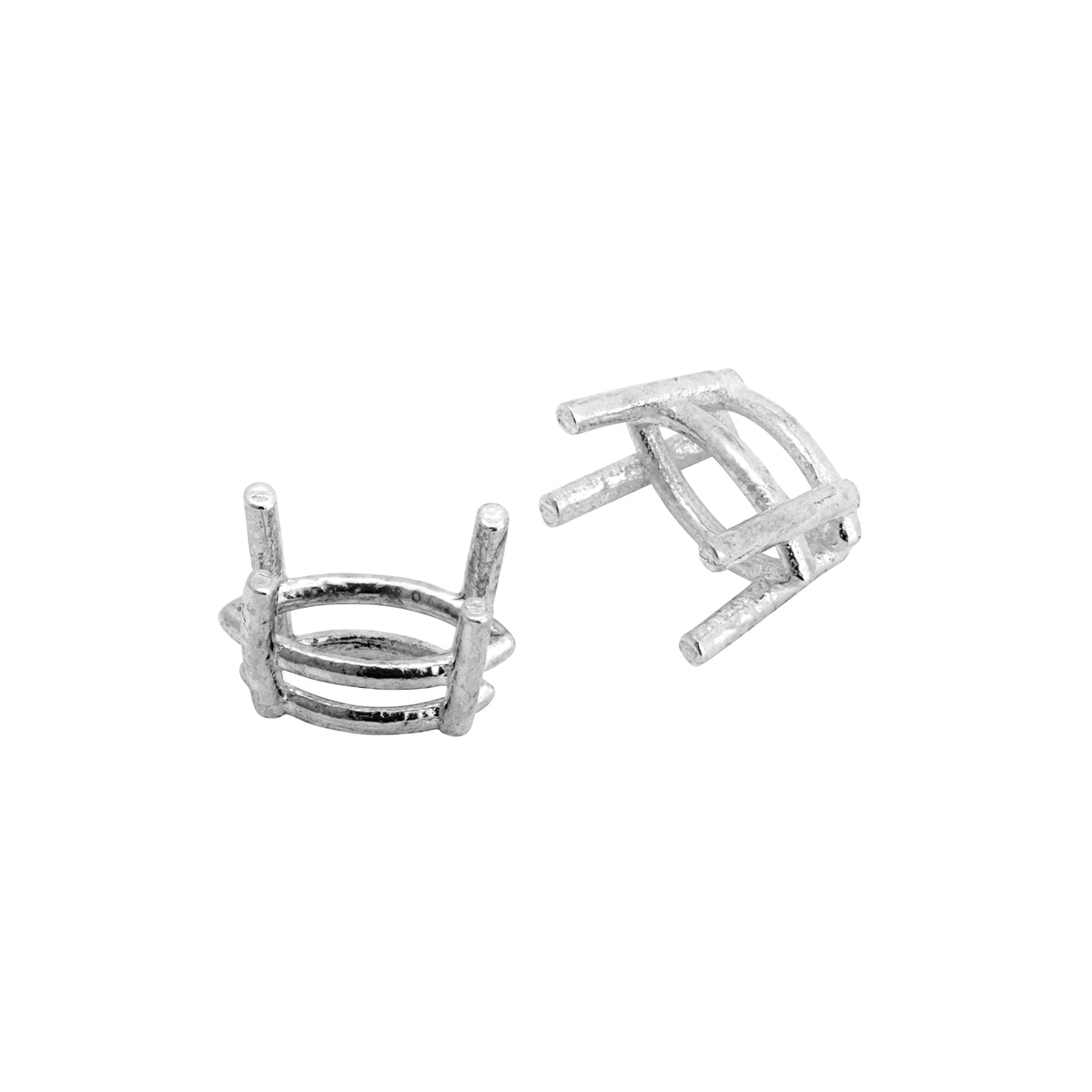 Sterling Silver 4-Prong Marquise setting 4x6mm
